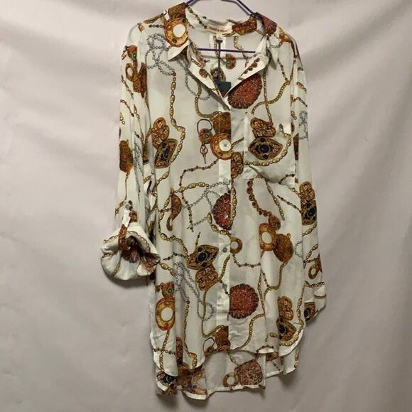 NWT GRAND & GREENE CHAIN PRINT SHIRT‎ SIZE L,XL - Picture 1 of 6